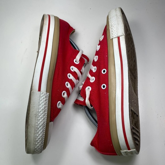 Converse Chuck Taylor FX OX Red Women's 8 Canvas Unisex Lace Up Trainers 102081F - Picture 2 of 9